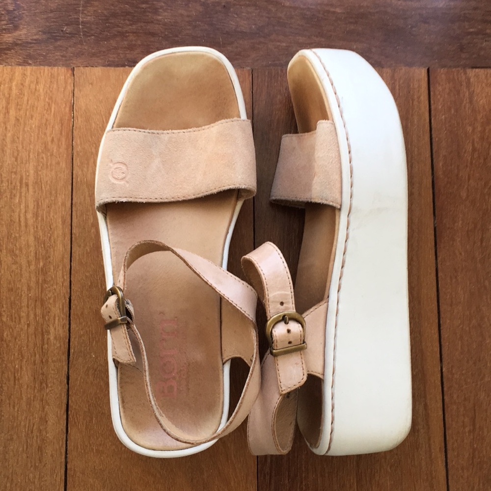 Born Breaker Platform Sandals, Size 8